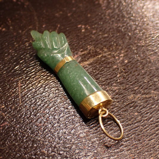 アンティークジュエリー K17 フランス ペンダントトップantique french hand pendant DP00114 2枚目