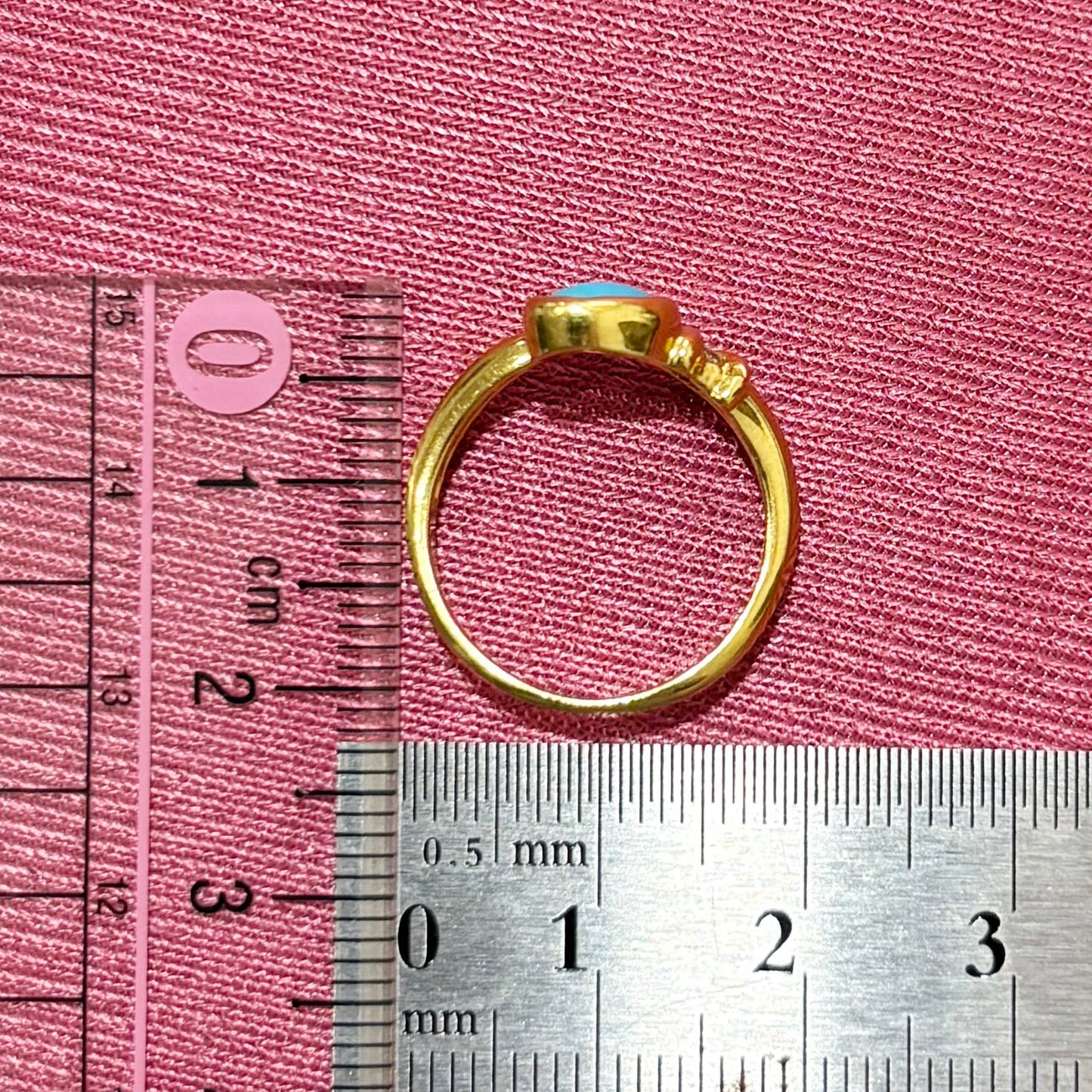 K18 ターコイズ ダイヤモンド 18金リング 〜青空のブルー。どこまでも清涼な美しさを貴女の指先に〜 OKR00180