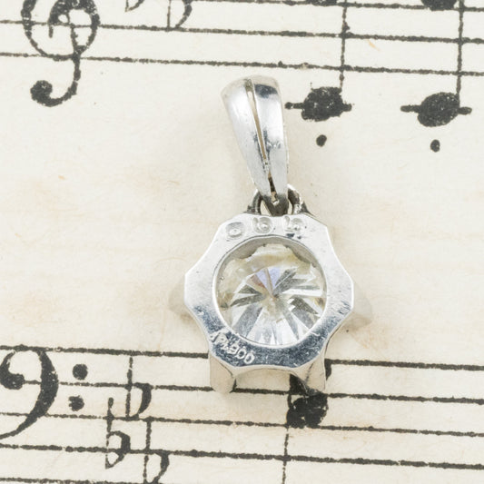 昭和ジュエリー ダイヤモンド ペンダントトップ Pt900 0.65ct ヴィンテージ 昭和レトロ チャーム プラチナ MOP00249 2枚目