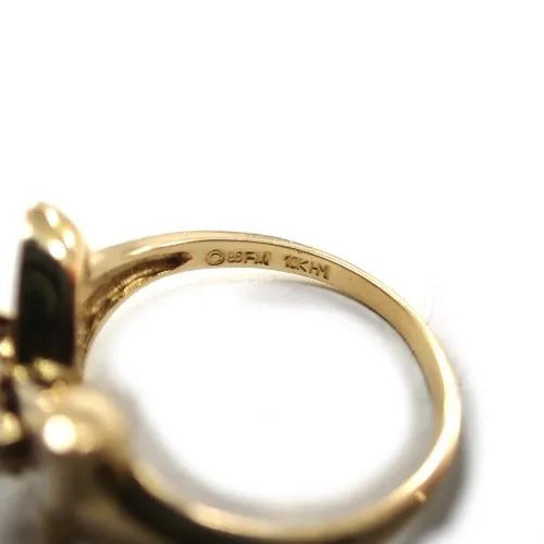 ハナエモリ 18K シェル ダイヤ 蝶 バタフライ リング 指輪 ジュエリー 7枚目