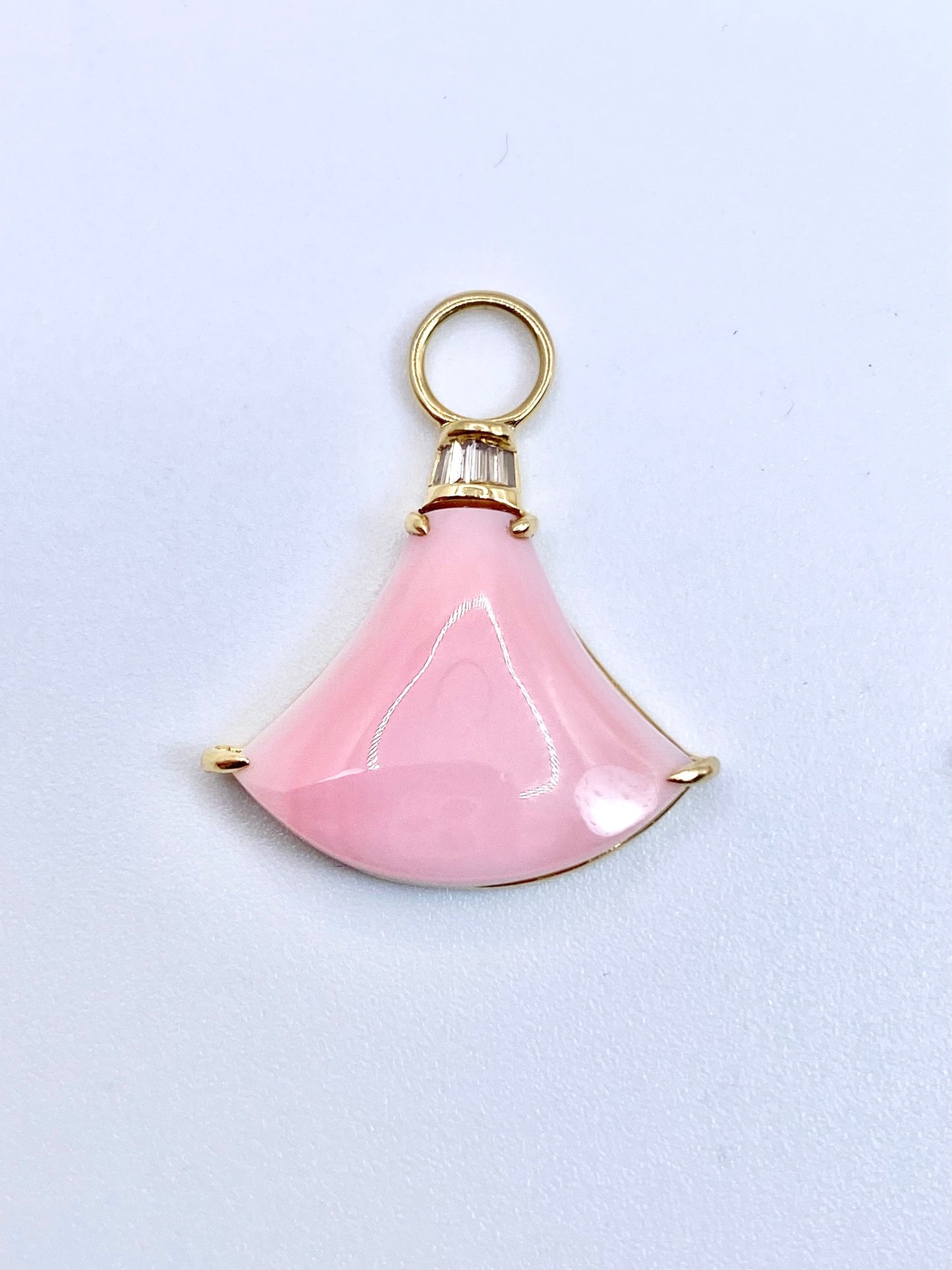 コンクシェル / ダイヤモンド 計0.03/0.03ct K18 ピアス チャームリフレッシュメント新品仕上げ・補修・洗浄等済 8枚目