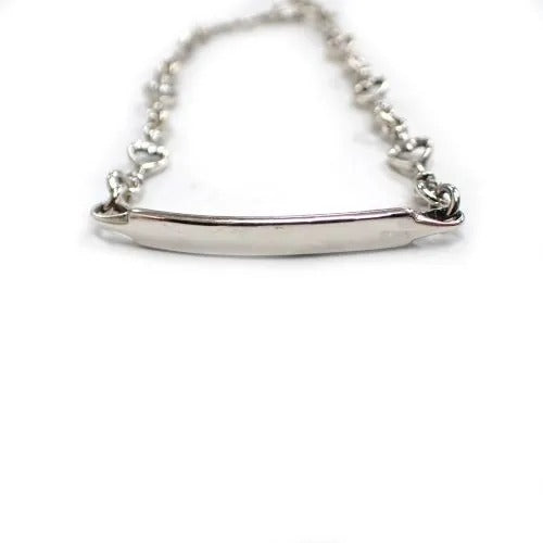 ティファニー Tiffany&Co. スターリングシルバー SV925 ハートリンク ID ブレスレット
