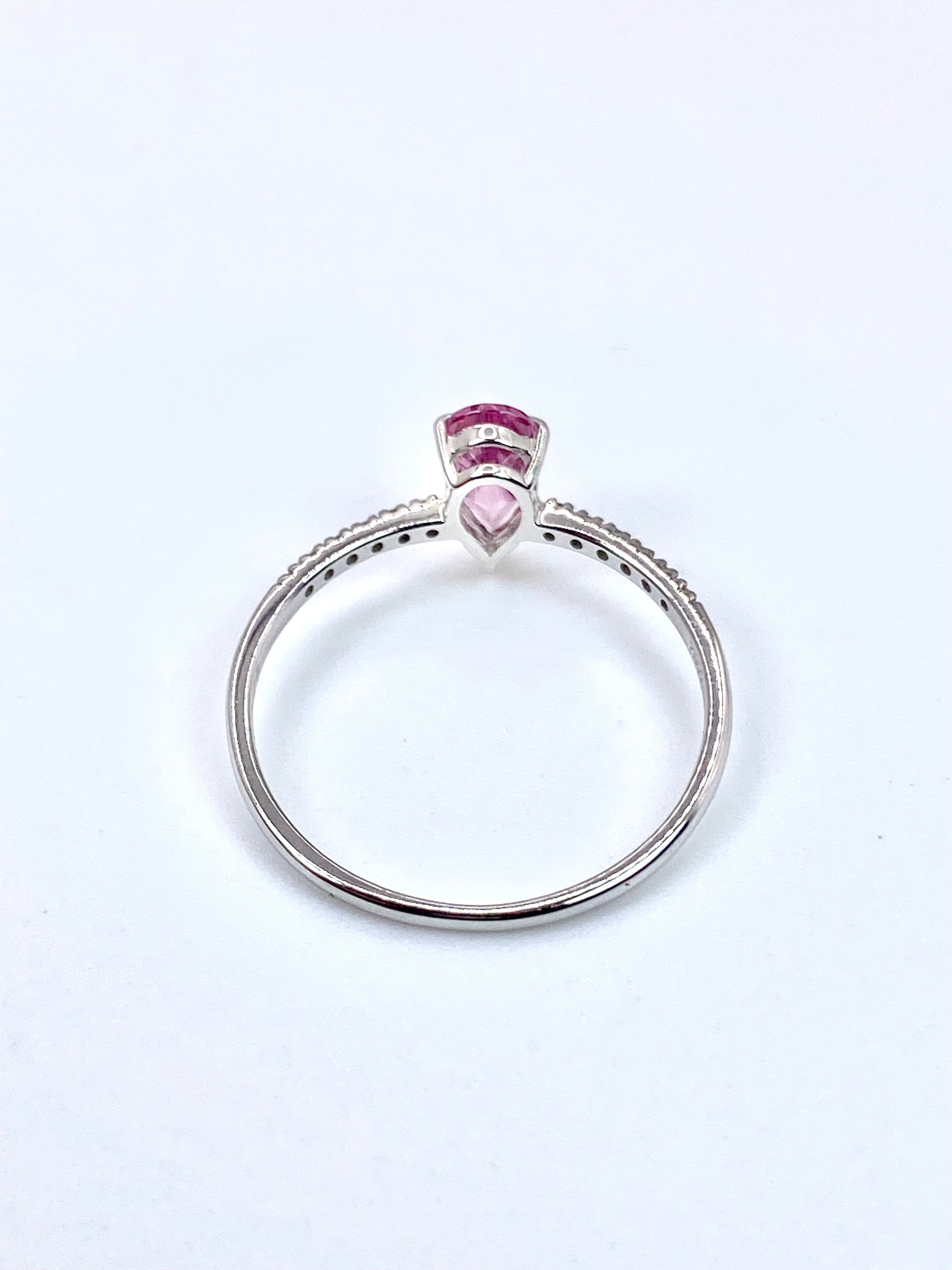 【夏季全体SALE（ジュエリー）~7/31】マラヤガーネット 0.71ct / ダイヤモンド 計0.05ct  Pt900 リング 14号【リフレッシュメント(新品仕上げ・補修・洗浄等済)】【3日以内返品可（※カード/キャリア決済の場合）】