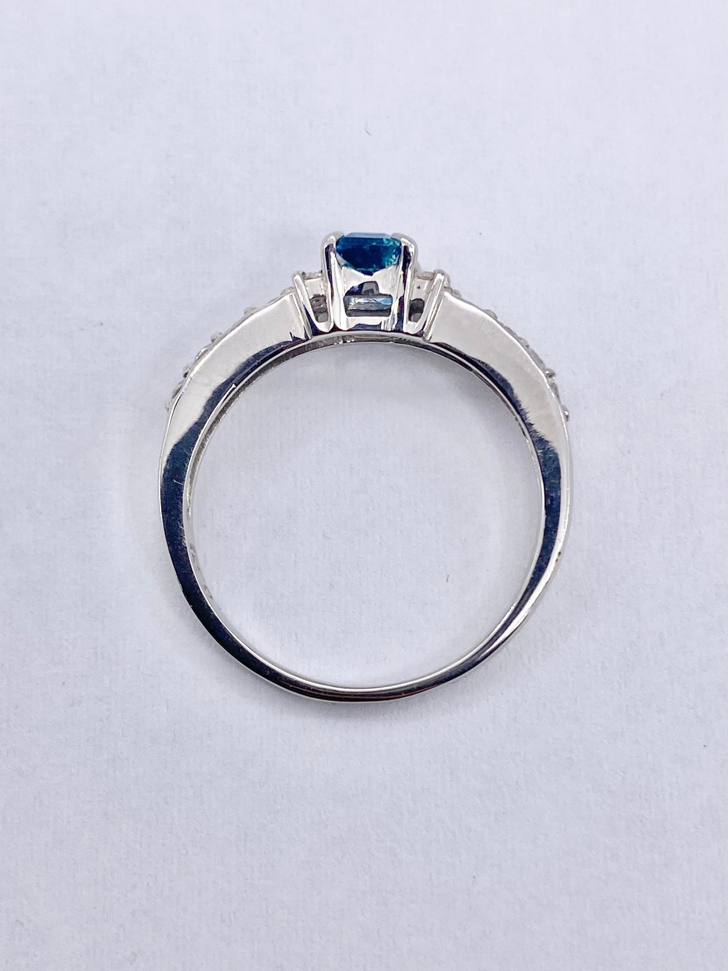 新品ユークレース 0.38ct / ダイヤモンド 計0.29ct Pt900 リング 3日以内返品可※カード/キャリア決済の場合 7枚目