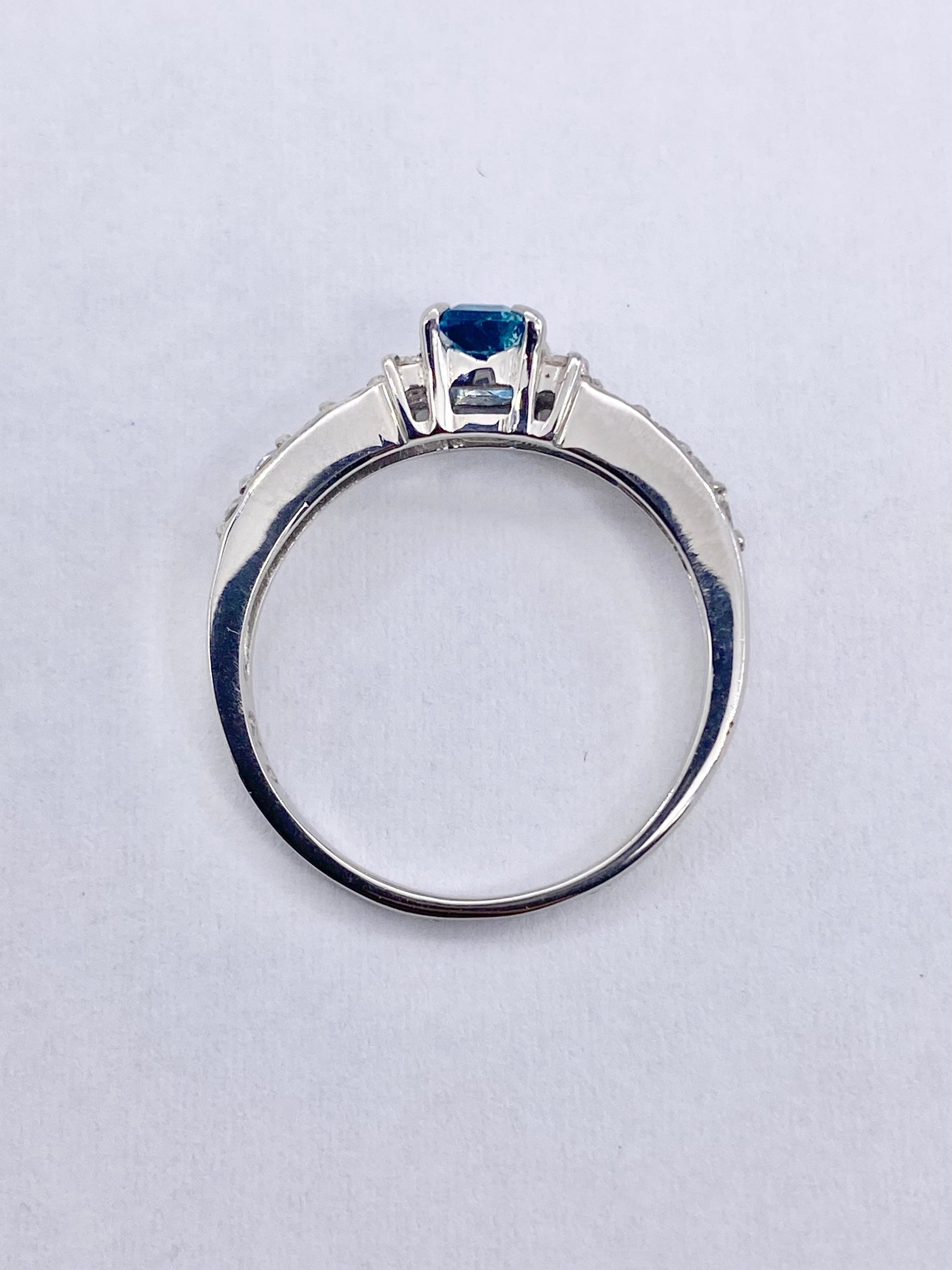 新品ユークレース 0.38ct / ダイヤモンド 計0.29ct Pt900 リング 3日以内返品可※カード/キャリア決済の場合 7枚目