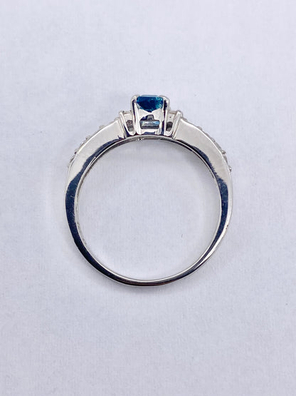 新品ユークレース 0.38ct / ダイヤモンド 計0.29ct Pt900 リング 3日以内返品可※カード/キャリア決済の場合 7枚目