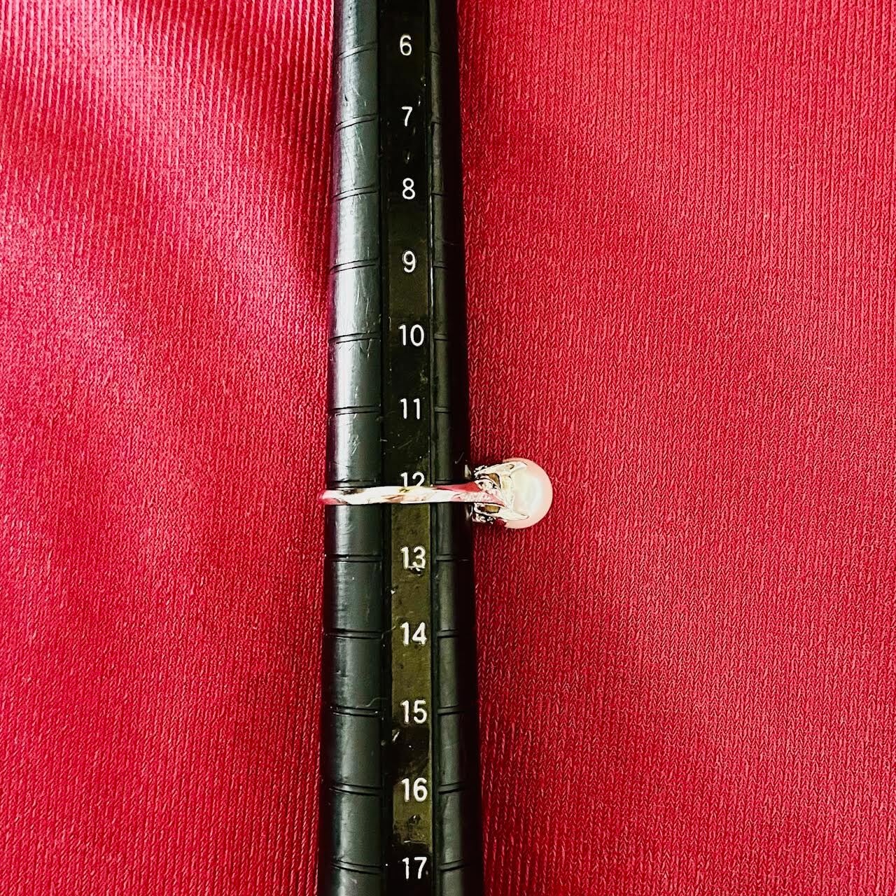 昭和ジュエリー アコヤパール 真珠 リング Pt900 8.2mm ダイヤモンド ヴィンテージ 昭和レトロ 一粒パール 透かしデザイン 指輪 DR00438