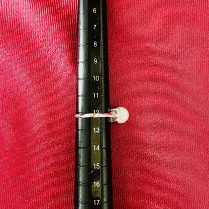 昭和ジュエリー アコヤパール 真珠 リング Pt900 8.2mm ダイヤモンド ヴィンテージ 昭和レトロ 一粒パール 透かしデザイン 指輪 DR00438