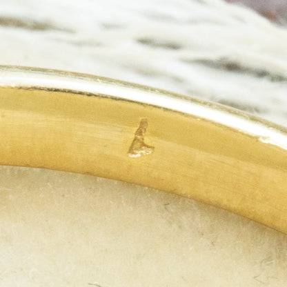 イギリス  アンティークジュエリー 3stone K18 /Pt  ゴールド コンビカラー シンプルデザイン リング オールドカットダイヤモンド 約0.2ct  1900年初頭頃  DR00726