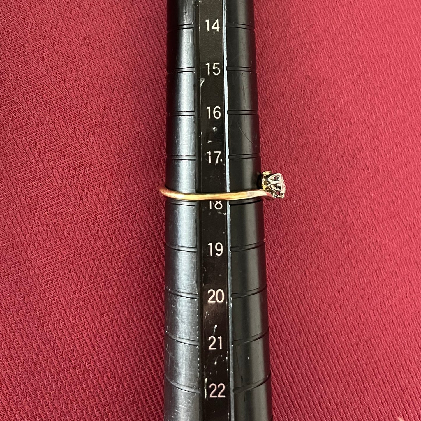 アンティークジュエリー イギリス アンティーク リング 1900前後頃 K18 PLAT オールドヨーロピアンカットダイアモンド /トワエモア あなたと私 DR00572