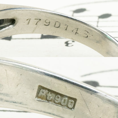昭和ジュエリー エメラルド ダイヤモンド リング Pt900 1.79ct 1.4ct バレリーナセッティング ヴィンテージ 昭和レトロ MOR00698
