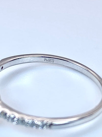 【新品】ガーナイト 0.161ct / ダイヤモンド 計0.23ct Pt900 リング【3日以内返品可（※カード/キャリア決済の場合）】