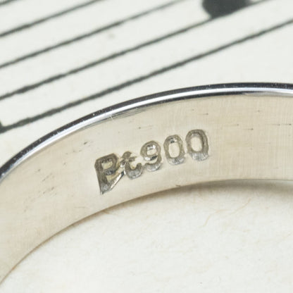 Pt900 天然サファイア 2.47ct × ダイヤモンド  昭和レトロ リング｜3ストーン 透かし細工  ゴージャス ヴィンテージジュエリー 9.5号｜DaisyRing OKR00228