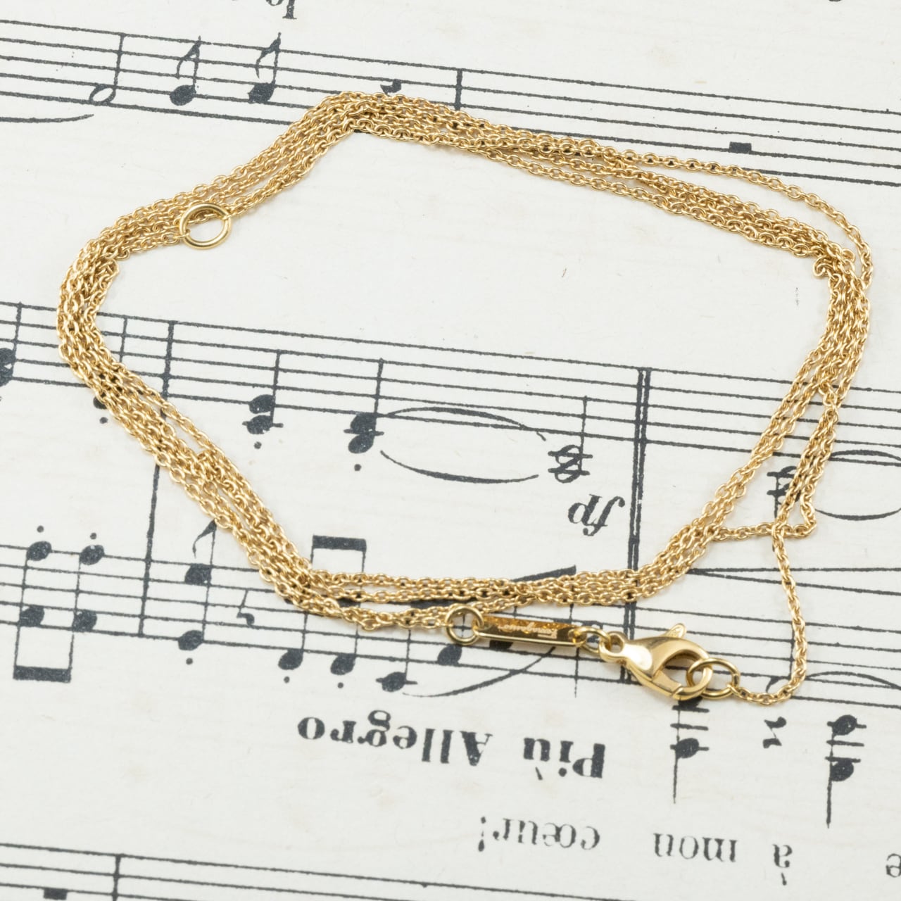 サルバトーレフェラガモ Salvatore Ferragamo made in Italy K18 750 ヴィンテージ  ロング チェーン ネックレス 70cm MON00334