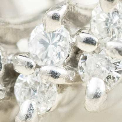 昭和ジュエリー ダイヤモンド リング Pt900 0.26ct ヴィンテージ 昭和レトロ V字デザイン 指輪 プラチナ OKR00206