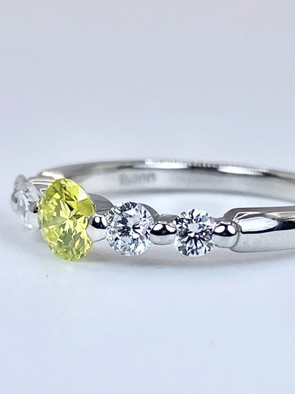ダイヤモンド（トリート） 0.361ct / ダイヤモンド 計0.353ct Pt900 リング 11号【リフレッシュメント(新品仕上げ・補修・洗浄等済)】【3日以内返品可（※カード/キャリア決済の場合）】