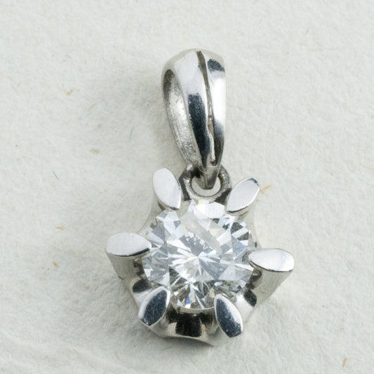 昭和ジュエリー ダイヤモンド ペンダントトップ Pt900 0.65ct ヴィンテージ 昭和レトロ チャーム プラチナ MOP00249
