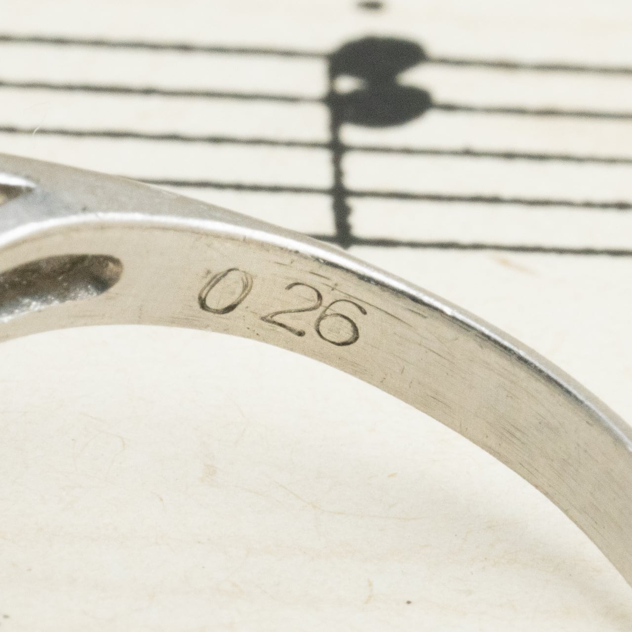 昭和ジュエリー ダイヤモンド リング Pt900 0.26ct ヴィンテージ 昭和レトロ V字デザイン 指輪 プラチナ OKR00206