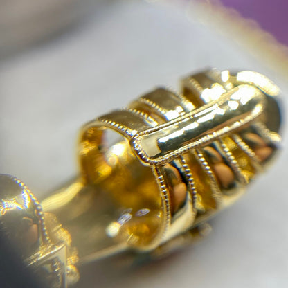 Vintage Salvatore Ferragamo Jewels Miniature Preziose Butterfly Necklace （サルヴァトーレ・フェラガモ ジュエルズ ミニチュア・プレツィオーゼ バタフライ ペンダントトップ K18 ヴィンテージ イエロー ゴールドジュエリー オニキス MOP00285
