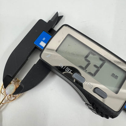 ヴィンテージ ジュエリー レトロ フィリグリー 透かしデザイン K18 オパール ゴールド ペンダントトップ チャーム 〜MON00306