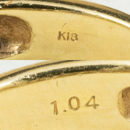 【日本の作品】 K18 デラックスリング グラデーションパヴェ  D1.04 〜零れ落ちるような光のシャワーを指先に〜 MR00804