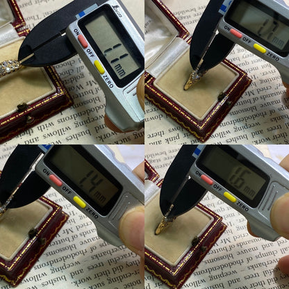 アンティークジュエリー イギリス アンティークリング 貴重な2列のオールドマインカットダイヤモンド 18金 DR00431