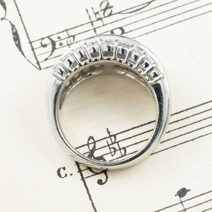 ダイヤモンドリング 2.05ct Pt900 プラチナ 幅広 ゴージャスデザイン 日本製 指輪 OKR00186