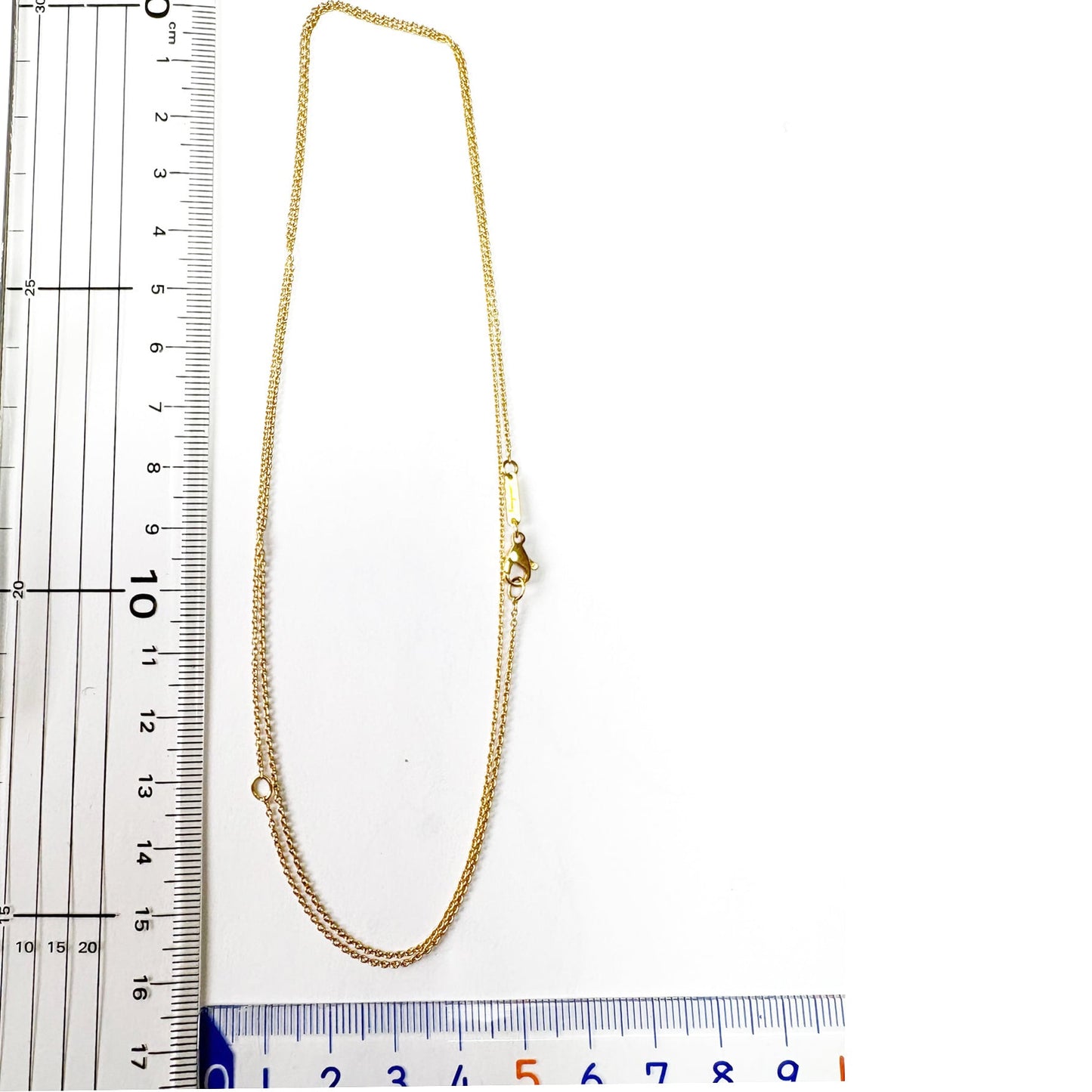 サルバトーレフェラガモ Salvatore Ferragamo made in Italy K18 750 ヴィンテージ  ロング チェーン ネックレス 70cm MON00334