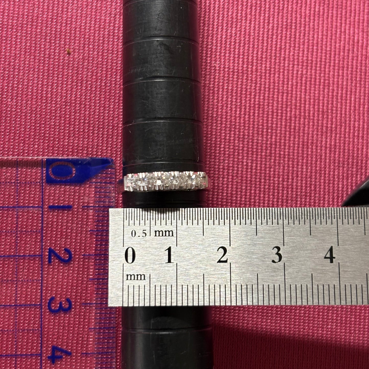 昭和レトロ ダイヤモンドリング Pt900 プラチナ ヴィンテージ ジュエリー  5石 OKR00208