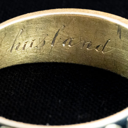 イギリス アンティークリング（モーニングリング） 1892年  My loving husband / IN MEMORY OF 〜悠久の時を経て届いた愛と絆の指輪〜DR00659