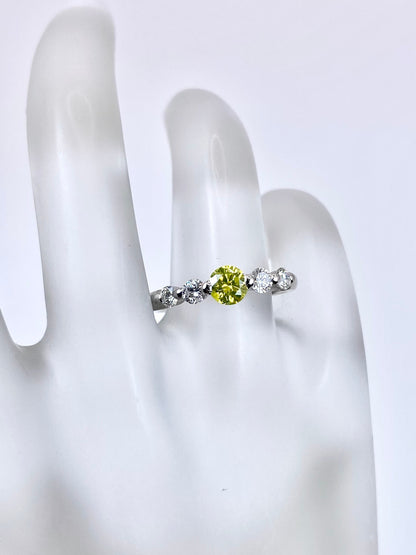 ダイヤモンド（トリート） 0.361ct / ダイヤモンド 計0.353ct Pt900 リング 11号【リフレッシュメント(新品仕上げ・補修・洗浄等済)】【3日以内返品可（※カード/キャリア決済の場合）】