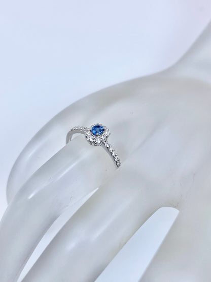 【新品】ガーナイト 0.161ct / ダイヤモンド 計0.23ct Pt900 リング【3日以内返品可（※カード/キャリア決済の場合）】