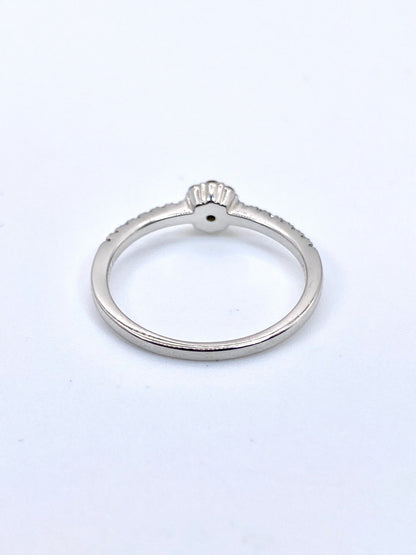 FANCY VIVID YELLOW ダイヤモンド 0.055ct / ダイヤモンド 計0.19ct Pt950 リング 12号【リフレッシュメント(新品仕上げ・補修・洗浄等済)】【3日以内返品可（※カード/キャリア決済の場合）】