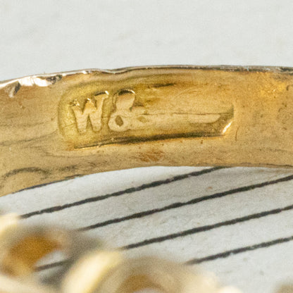 アンティークジュエリー イギリス アンティーク ヴィクトリアン リング K18 サファイア ダイヤ  1903年 DR00541