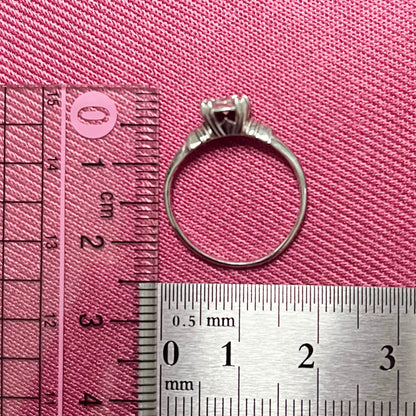 昭和ジュエリー ダイヤモンド リング Pm プラチナ 三越 ヴィンテージ 昭和レトロ 指輪 0.18ct OKR00138