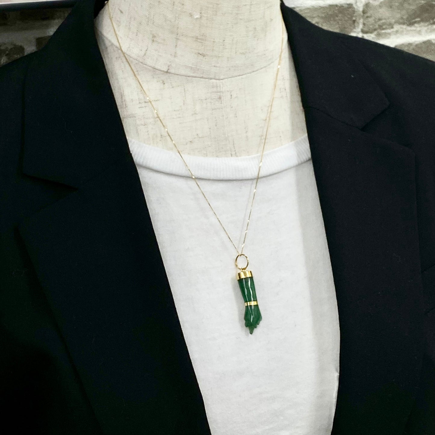 アンティークジュエリー K17 フランス ペンダントトップantique french hand pendant  DP00114