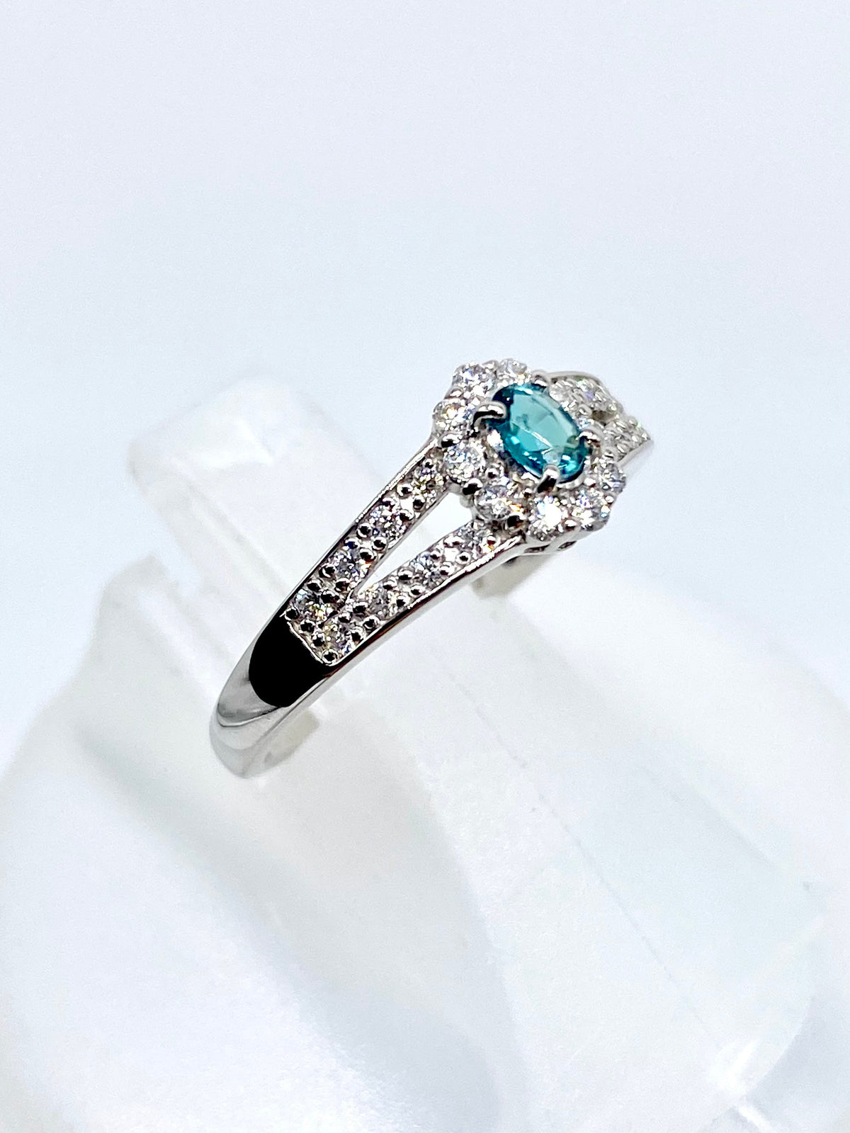 グランディディエライト 0.117ct / ダイヤモンド 計0.22ct Pt900 リング【リフレッシュメント(新品仕上げ・補修・洗浄等済)】【3日以内返品可（※カード/キャリア決済の場合）】【動画リンク　Twitter/X】あり