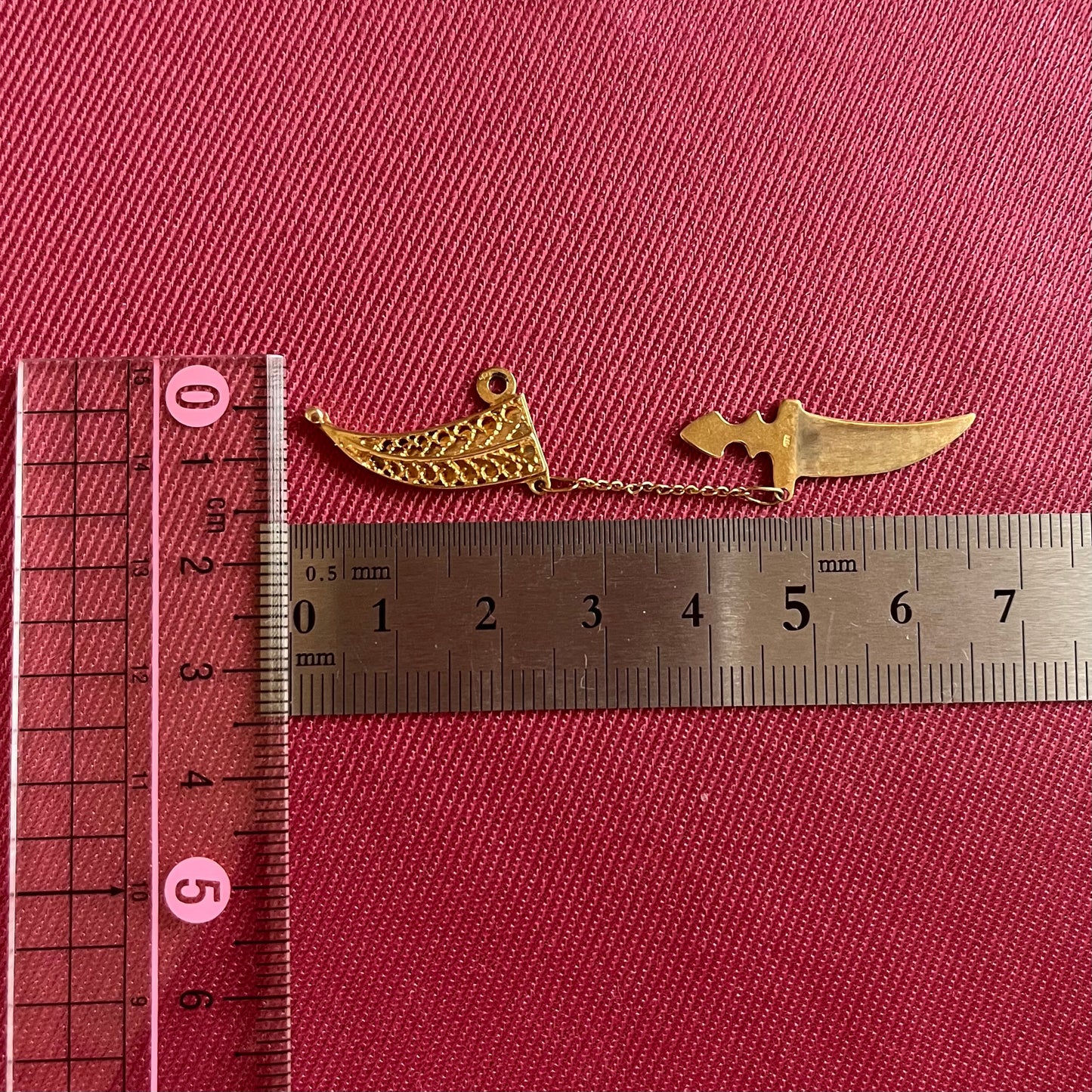 イタリア  UNOAERRE ウノアエレ 幸運のダガーナイフ ペンダントトップ K9  DP00104