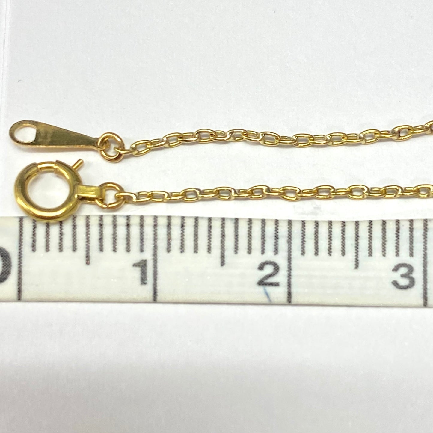 昭和ジュエリー 切子チェーン ネックレス K18 39cm ヴィンテージ 昭和レトロ ゴールド MON00330
