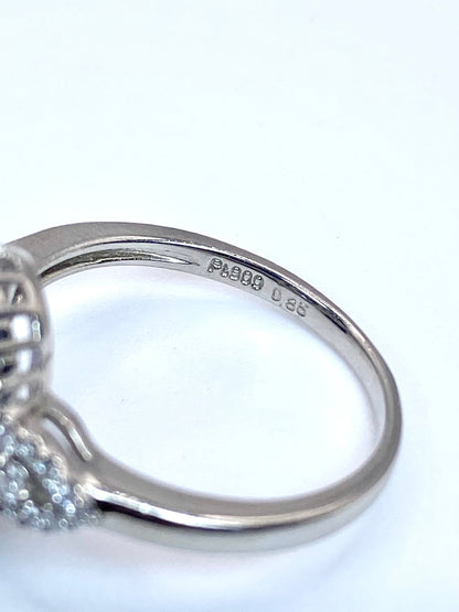ハックマナイト 0.85ct / ダイヤモンド 計0.29ct Pt900 リング 13号【リフレッシュメント(新品仕上げ・補修・洗浄等済)】【3日以内返品可（※カード/キャリア決済の場合）】
