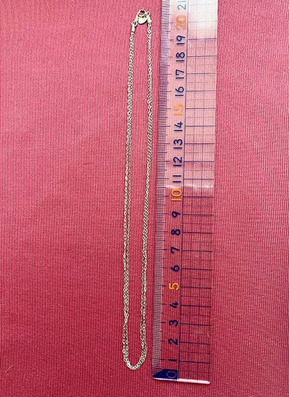 イタリア製 ヴィンテージジュエリー  Pt950 シャインカット小豆 3連 チェーン ネックレス 41cm 〜3本のチェーンで豪華な首元を演出〜 MON00214