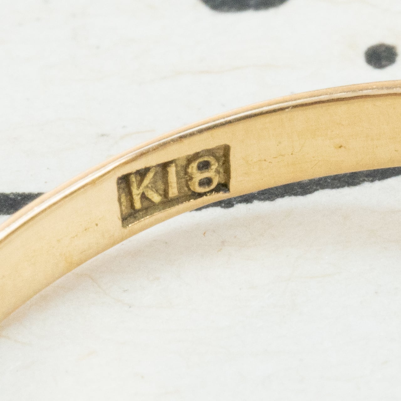昭和ジュエリー パール リング K18 真珠 約7mm ヴィンテージ 昭和レトロ 和彫り 手彫り ミル打ち ゴールド 指輪 MR00786