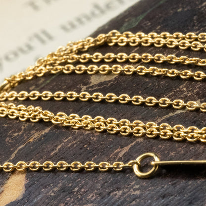 サルバトーレフェラガモ Salvatore Ferragamo made in Italy K18 750 ヴィンテージ  ロング チェーン ネックレス 70cm MON00334