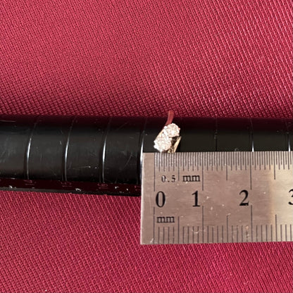 アンティークジュエリー イギリス アンティーク リング 1900前後頃 K18 PLAT オールドヨーロピアンカットダイアモンド /トワエモア あなたと私 DR00572