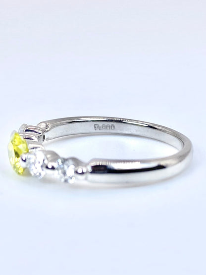 ダイヤモンド（トリート） 0.361ct / ダイヤモンド 計0.353ct Pt900 リング 11号【リフレッシュメント(新品仕上げ・補修・洗浄等済)】【3日以内返品可（※カード/キャリア決済の場合）】