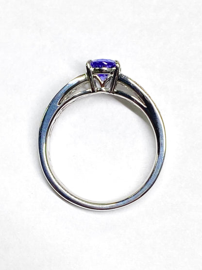 タンザナイト 0.84ct / ダイヤモンド 計0.27ct Pt950 リング 11.5号リフレッシュメント新品仕上げ・補修・洗浄等済3日以内返品可※カード/キャリア決済の場合動画リンク　Twitt 10枚目