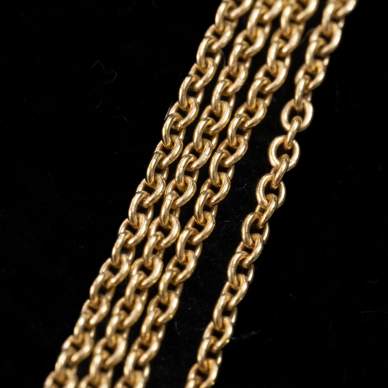 サルバトーレフェラガモ Salvatore Ferragamo made in Italy K18 750 ヴィンテージ  ロング チェーン ネックレス 70cm MON00334