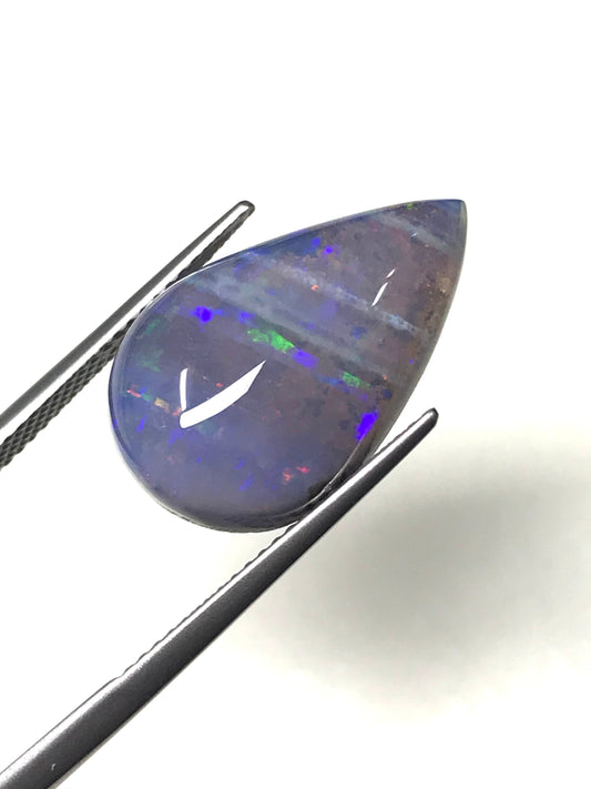 半透明＆縞模様ボルダーオパール 11.06ct ルース