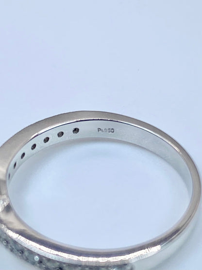 デマントイドガーネット 0.80ct / ダイヤモンド 計0.16ct Pt950 リング 11号【リフレッシュメント(新品仕上げ・補修・洗浄等済)】【3日以内返品可（※カード/キャリア決済の場合）】