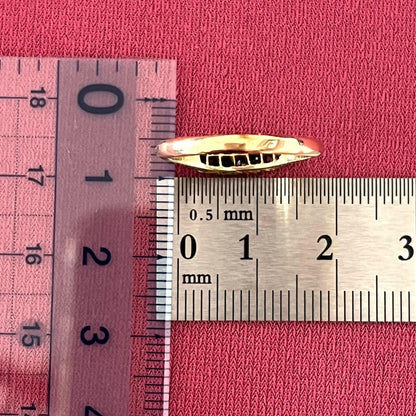 アンティークジュエリー イギリス アンティークリング 〜2列並んだ美しいオールドカットダイヤモンド達の光の饗宴〜DR00580